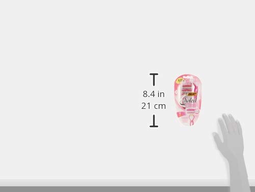 Bic Click 3 Soleil Women's Disposable Razors, 3 Blades With A Moisture Strip For A Smoother Shave, 12 Piece Razor Set #TOP6