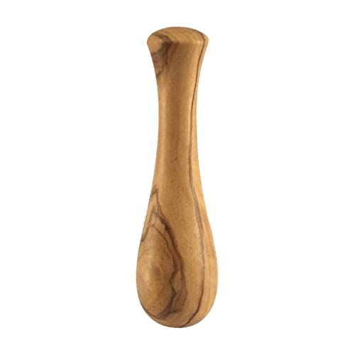 D.O.M. Portasapone Rustico In Legno D'Ulivo | Fatto A Mano Con Fori Di Drenaggio (12-14 Cm) - 4 Versioni Uniche