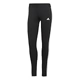 adidas 3 Stripes Leggings Leggings, Black/White, XS Mujer