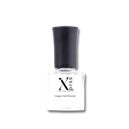 Color Fx New York Xprss Vegan High-Shine Glossy Nail Polish|Chip-Resistant, Quick-Drying, Long-Lasting, Non-Yellowing| 21 Toxin-Free| Nail Polish for Women – Top Coat Clear