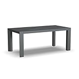 Homestyles Grayton Outdoor Coffee Table – 40-Inch Wide Aluminum Patio Table, Slatted Top, Rust-Resistant...