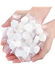 1 paquete (100 unidades) desechable portátil mini toalla de algodón comprimido mejor para acampar al aire libre, viajes, salón y uso diario