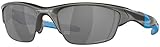 Oakley Mens OO9153 Half Jacket 2.0 Low Bridge Fit Rectangular Sunglasses, Lead/Prizm Black, 62 mm