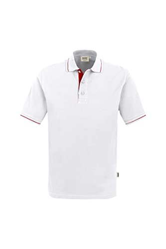 HAKRO - Polo - camicia polo - Polo - Maniche corte - Uomo Wei/Rot X-Small
