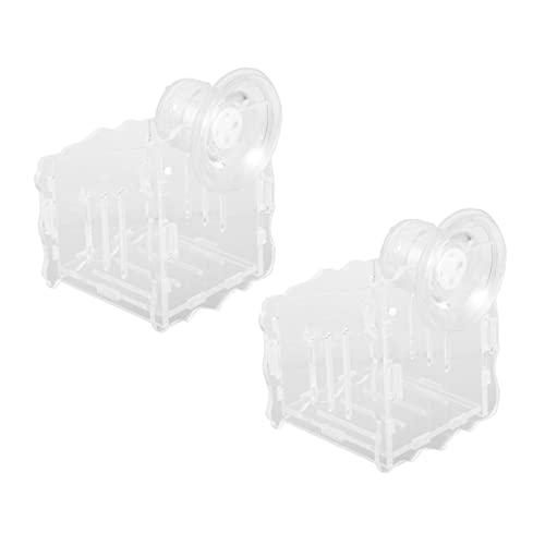 ROMISBABA 1 セット 水生植物カップ コルク 真空 水槽の装飾 吸盤 ポンプ 水族館 水生の 水草カップ 保有者 木 キット 魚 観葉植物ホルダー 池 空気 Transparent アクリル