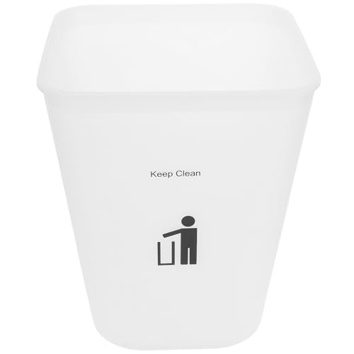 Caneca de basura de plástico rectangular 11.8 L multicolor