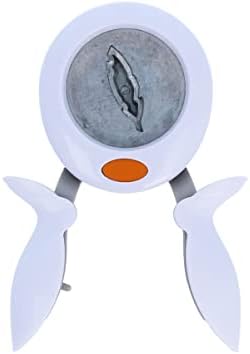 Fiskars motif punching pliers, circle, Ø 5 cm, for left and right-handed people, quality steel/plastic, white/orange, XL, 1003886, at least 50g paper