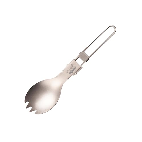 Alpkit SnapWire Foon Titanium Folding Spork, Cutlery