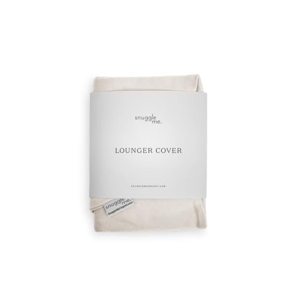 Snuggle Me Extra Organic Cotton Cover for The Snuggle Me Infant Padded Loungers with Center Sling, Natural