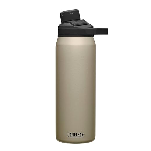 CamelBak Garrafa de água de aço inoxidável isolada a vácuo Chute Mag, 740 ml, Dune
