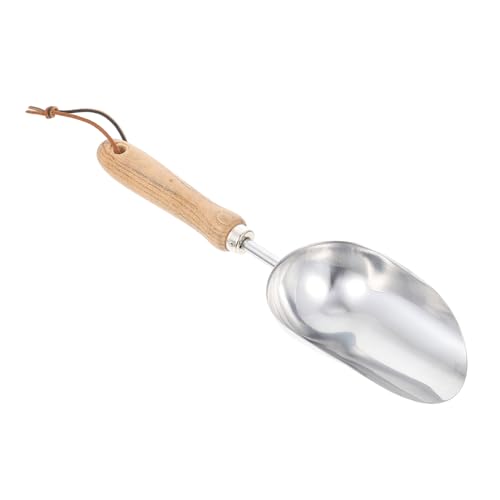 BESPORTBLE Metal Soil Shovel Sifting Hoe Compact Gardening Tool for Transplanting Weeding and Planting