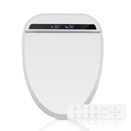 YOURLITE Smart Bidet Toilettensitz mit Düse, Intelligenter Toilettendeckel mit Absenkautomatik, Elektronisches...