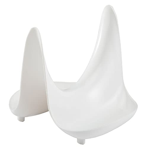 Hutzler Pot Lid Stand & Spoon Rest White