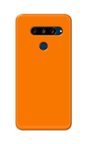 Image of Plain Orange Hard Back Case Cover for LG V40 ThinQ, V405QA7, V405UA, V405TAB, V405UA0 Back Cover -(J5) VNS2229
