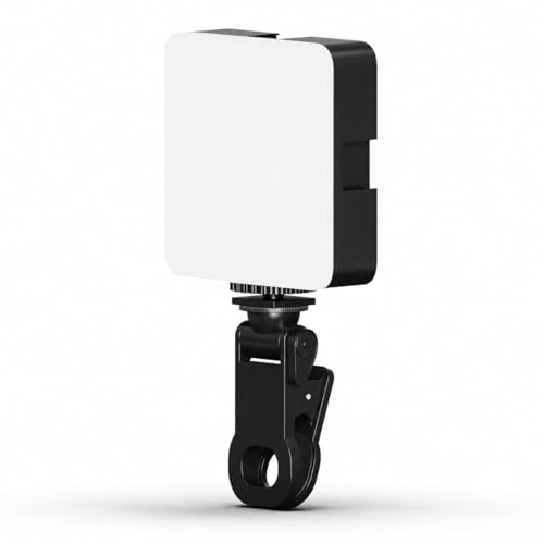 Image of Selfie Light for Mobile - Dimmable 3000-9900K Ring Light for Phone, Rechargeable LED Camera Light for Video Shooting, Laptop Light for Video Conferences (White, Warm Light)