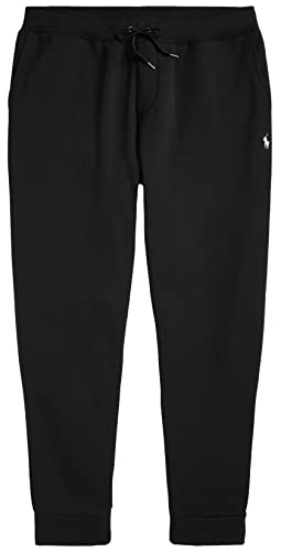 Polo Ralph Lauren Big&Tall Double Knit Jogger Sweatpants (Black, 4XB)
