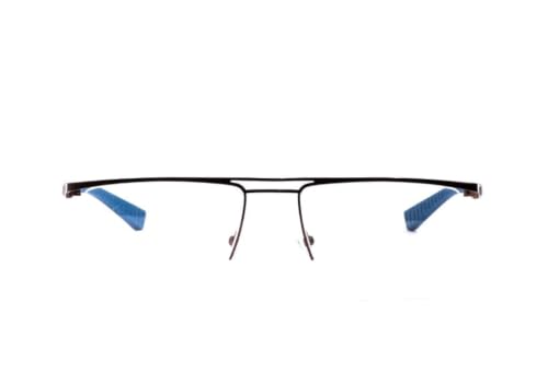 Image of 9860 Unisex Rectangle Half Rim Spectacle | Rectangle Shape Eyewear Frame | Modern Design | Everyday Fashion Accessory