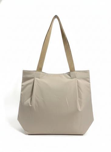 Image of Korean Style Heart Embroidery Tote Bag - Cute Shoulder Bag, Student Book Bag, Durable Ladies Handbag, Shopper Bag