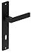 Sellon24® BB Türgriff Schwarz Langschild 72 mm Türbeschlag Türdrücker Buntbart Innentür QUBIK Baby,Schwarz günstig Kaufen-Sellon24® BB Türgriff Schwarz Langschild 72 mm Türbeschlag Türdrücker Buntbart Innentür QUBIK