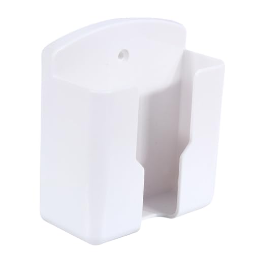 minkissy Caja de Almacenamiento para Teléfono y Banco de Energía Colgante en Pared, Diseño sin Perforaciones, Material Abs Plástico, Adecuado para Baño y Sala