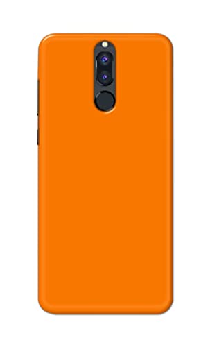 Image of Plain Orange Hard Back Case Cover for Huawei Mate 10 Lite /Huawei Nova 2i / Huawei Honor 9i Back Cover -(J5) VNS2229