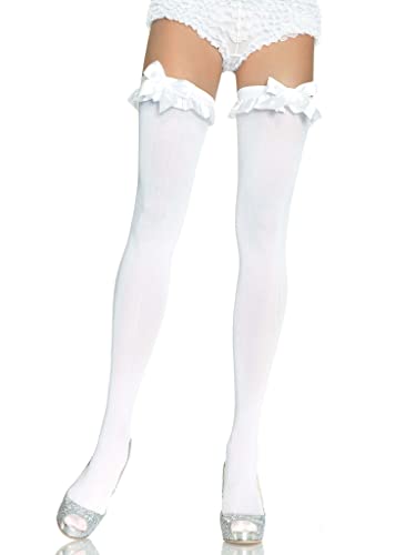 Leg Avenue Cuisse Haut Opaque Blanc