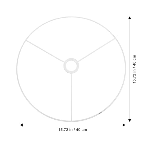 Anillo Metálico para Pantalla de Lámpara 40 cm E27 Vintage CRAFTHROU 3