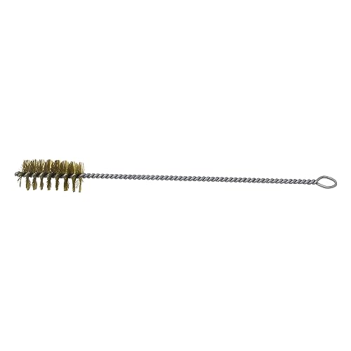 Image of Brush Research 84 Ring Handle Tube Brush, Brass, 1-3 /4 inch Diameter x 18 inch Overall Length (Pack of 1)