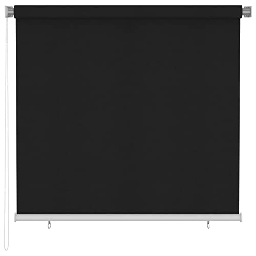 Store vertical extérieur noir 160x140 cm pour balcon et terrasse