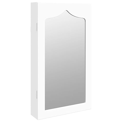 Armario de pared para joyas y espejo para evitar nudos en collares y pendientes 3