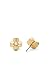 Kate Spade New York Spade Flower Stud Earrings, Gold/Cream, Cubic Zirconia and Glass Pearl, Fashion Statement, Floral Theme
