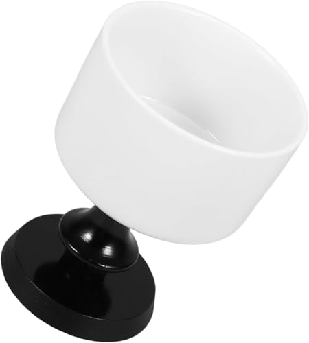 Wysoki ceramiczny kubek, kubek do lodów, ceramiczny kielich, kubek na deser i przystawkę(Black)