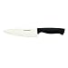 Farberware Edgekeeper 6-Inch Chef Knife with Self-Sharpening Blade Cover, High Carbon-Stainless Steel Kitchen Knife with Ergonomic Handle, Razor-Sharp Knife, Black