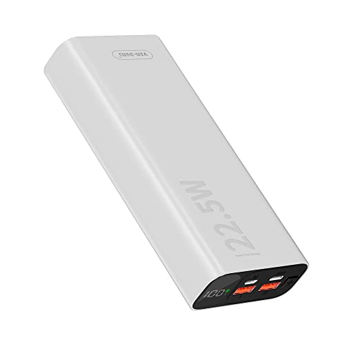 Ven-dens Power Bank For Fast Charging (WHITE, PB009-20000-mAh)