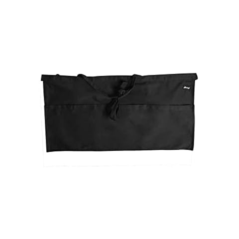 Denny's Black Money Pocket Waist Apron Cover