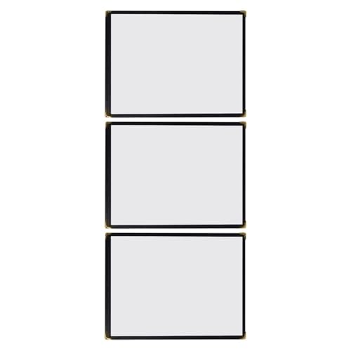 OUNONA 3pcs Menu Covers A4 PVC Transparent Cover Clear Recipe Cover Bar Recipe Protector DIY Menu Holder for Restaurant Coffee Shops (A4)