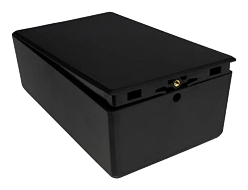 Boîtier électronique CBEAC-04-BK anti-choc en plastique noir pour sécuriser vos modules