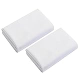 Babydoll Bedding Poly Cotton Set of 2 Cradle Sheets, White, 15' x 33'