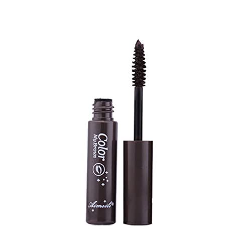 Waterproof Eyebrow Gel By Lalastyle, Waterproof Eyebrow Gel With Brush,Stays On All Day, Non-Sticky, For Natural Brow Looking, Cruelty Free & Paraben Free (Drak Brown) #TOP2
