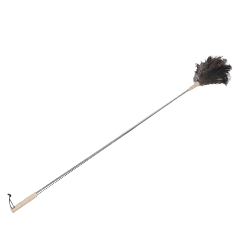 MERRYHAPY Ostrich Duster with Telescoping Handle Reusable Fan Cleaner Duster for High Ceilings Blinds Cobwebs and Office Spaces Convenient Detachable Design for and Versatile Cleaning