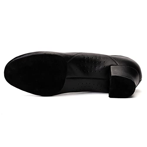 HIPPOSEUS Men's Dance Shoes with Split Sole Social Dance Shoes Low Heel Suede Sole3