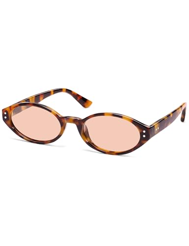 Retro Oval Polarized Sunglasses for Women Chic Cat Eye Trendy 90s Shades UV400 Protection AP3743