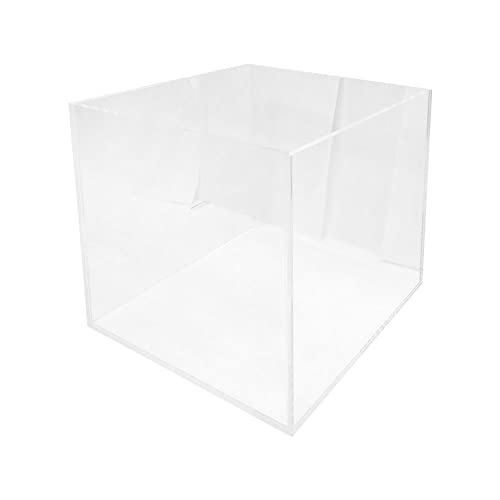 5 Sided Lucite Acrylic Cube Bin Display 12''L x 12''W x 12''H