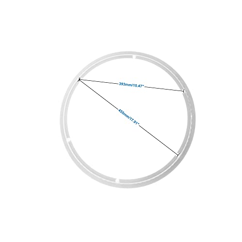 Aluminum Heavy Duty Lazy Susan Rotating Turntable Bearing Swivel Plate Hardware for Dining-Table (20 inch (14mm))