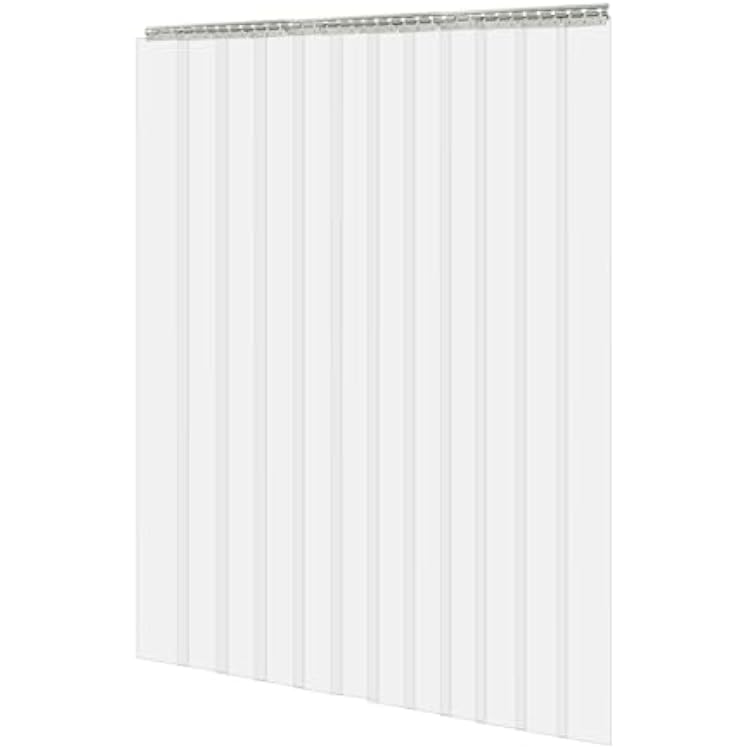 Plastic Strip Door Curtain Kit, W71 X H83, 0.08 Thickness PVC Freezer Door Curtain, Commercial Coolers & Warehouse Doors Insulated Curtains, Clear