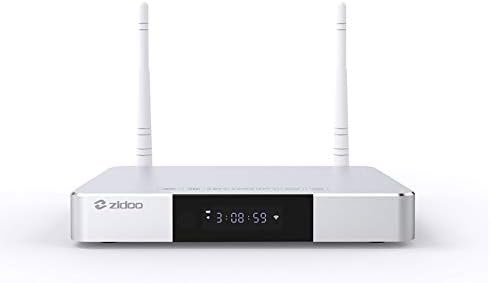 Zidoo® Android TV Box Z9S 4K Smart TV Box Android 7.1 Media Player NAS 2GB DDR 16GB Realtek 1296 4 core 64-bit A53 processor WIFI, Bluetooth 4.1 UHD Tvbox with backlit remote set top box