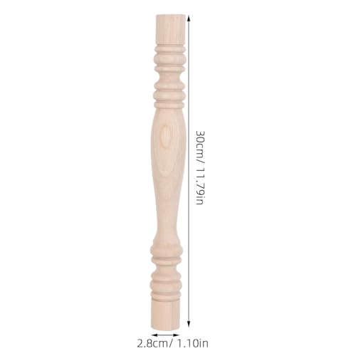 Balaustres de madera para escaleras y columnas decorativas sin tratar 7