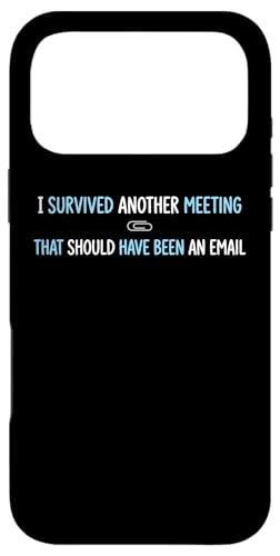 Survived Another Meeting �R�[�|���[�g�I�t�B�X �L���[�r�N�� �]�ƈ� �X�}�z�P�[�X iPhone 17 Pro Max �p
