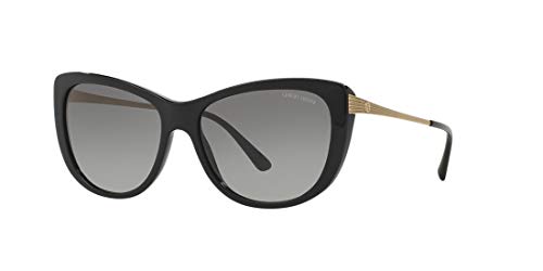 Armani 0AR8078 501711 56 Montures de Lunettes, Noir (Black/Grey), Femme