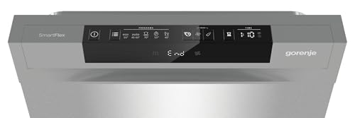 Gorenje GS 541D10 X Freistehender Geschirrspüler / SuperSilent / 11 Maßgedecke / 5 Programme / Programmanzeige / TotalDry / Silber, 45 cm breit